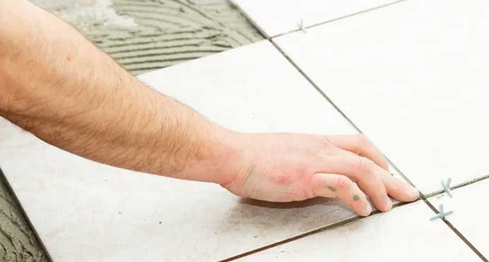 Tauranga tiles going into place