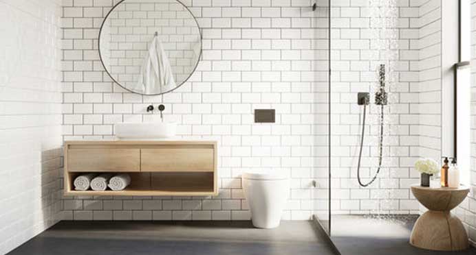 New bathroom tiled in Tauranga